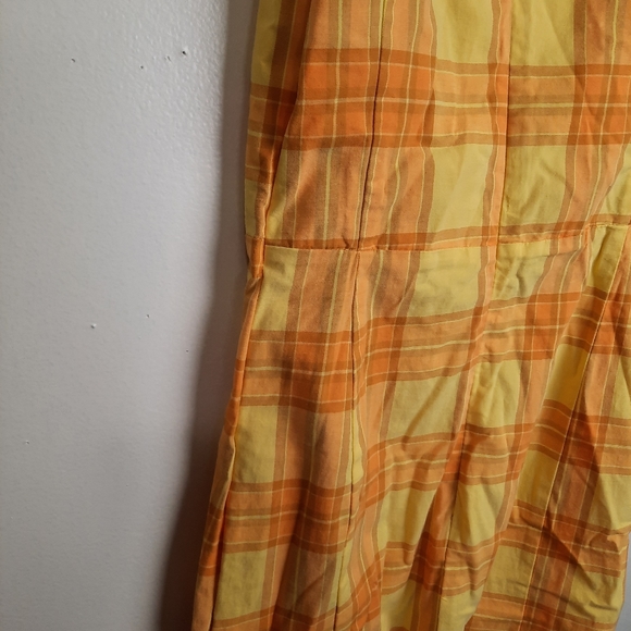 Arizona Jean Co yellow plaid dress - Picture 9 of 10